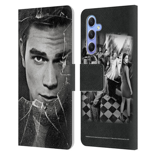 Riverdale Broken Glass Portraits Archie Andrews Leather Book Wallet Case Cover For Samsung Galaxy A34 5G