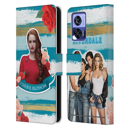 Riverdale Graphics Cheryl Blossom Leather Book Wallet Case Cover For Motorola Edge 30 Neo 5G