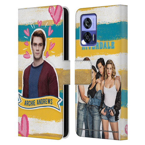 Riverdale Graphics Archie Andrews Leather Book Wallet Case Cover For Motorola Edge 30 Neo 5G