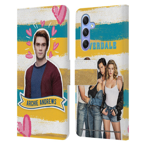 Riverdale Graphics Archie Andrews Leather Book Wallet Case Cover For Samsung Galaxy A34 5G