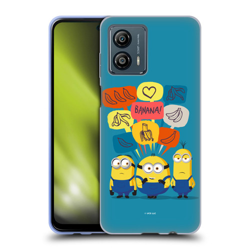 Minions Rise of Gru(2021) Graphics Speech Bubbles Soft Gel Case for Motorola Moto G53 5G