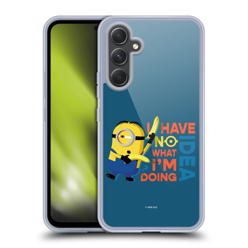 Minions Rise of Gru(2021) Humor No Idea Soft Gel Case for Samsung Galaxy A54 5G