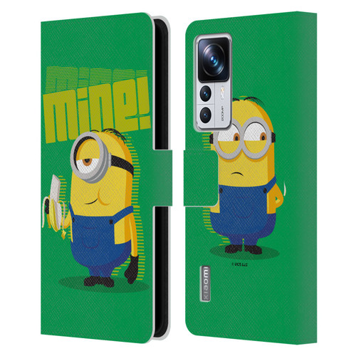 Minions Rise of Gru(2021) 70's Banana Leather Book Wallet Case Cover For Xiaomi 12T Pro