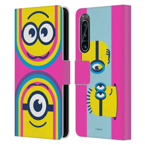 Minions Rise of Gru(2021) Day Tripper Face Leather Book Wallet Case Cover For Sony Xperia 5 IV