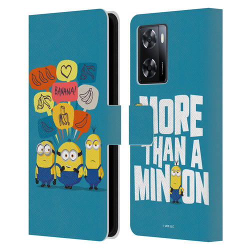 Minions Rise of Gru(2021) Graphics Speech Bubbles Leather Book Wallet Case Cover For OPPO A57s