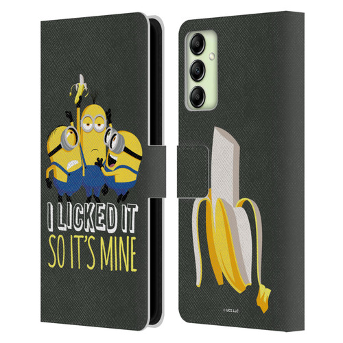 Minions Rise of Gru(2021) Humor Banana Leather Book Wallet Case Cover For Samsung Galaxy A14 5G