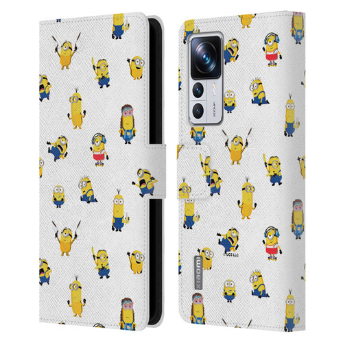 Minions Rise of Gru(2021) Humor Costume Pattern Leather Book Wallet Case Cover For Xiaomi 12T Pro