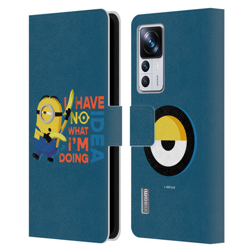 Minions Rise of Gru(2021) Humor No Idea Leather Book Wallet Case Cover For Xiaomi 12T Pro