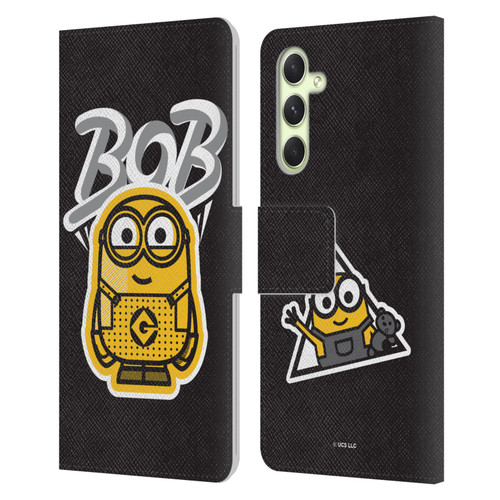 Minions Rise of Gru(2021) Iconic Mayhem Bob Leather Book Wallet Case Cover For Samsung Galaxy A54 5G