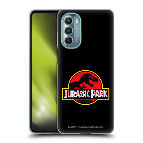 Jurassic Park Logo Plain Black Soft Gel Case for Motorola Moto G Stylus 5G (2022)