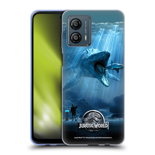 Jurassic World Key Art Mosasaurus Soft Gel Case for Motorola Moto G53 5G