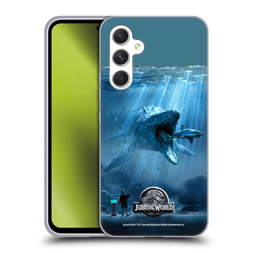Jurassic World Key Art Mosasaurus Soft Gel Case for Samsung Galaxy A54 5G