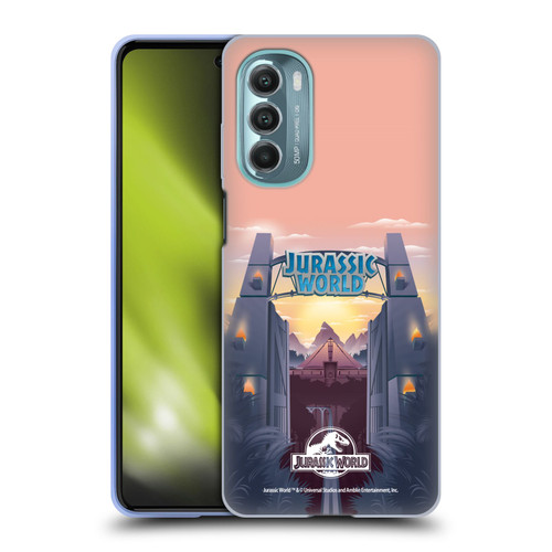 Jurassic World Vector Art Park's Gate Soft Gel Case for Motorola Moto G Stylus 5G (2022)
