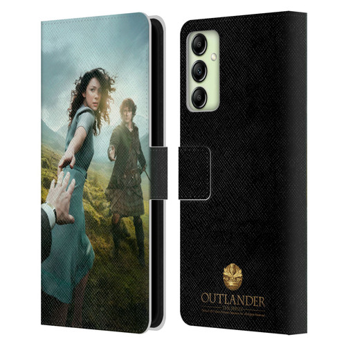 Outlander Key Art Season 1 Poster Leather Book Wallet Case Cover For Samsung Galaxy A14 5G