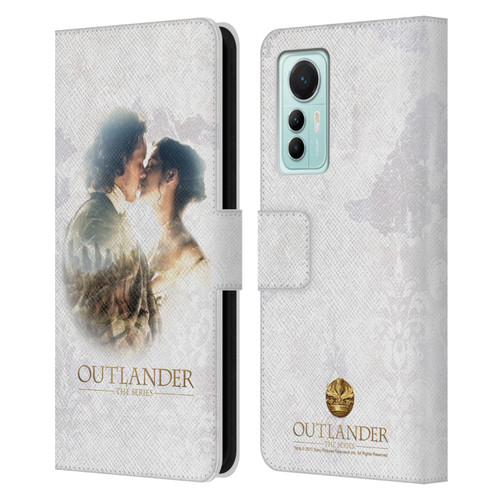 Outlander Portraits Claire & Jamie Kiss Leather Book Wallet Case Cover For Xiaomi 12 Lite