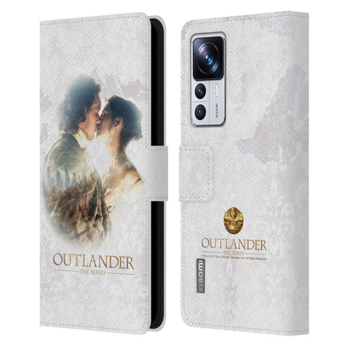 Outlander Portraits Claire & Jamie Kiss Leather Book Wallet Case Cover For Xiaomi 12T Pro