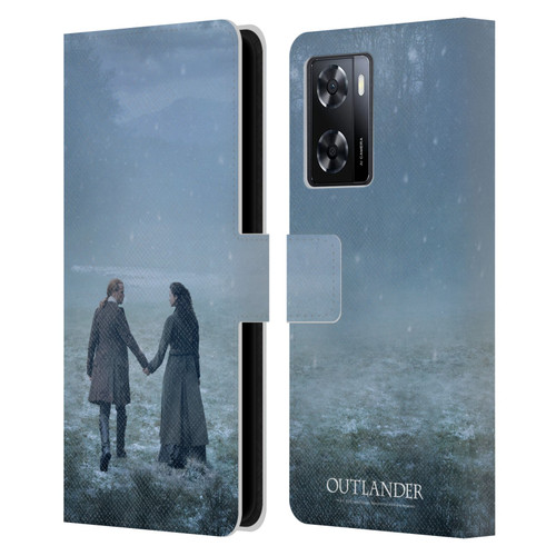 Outlander Season 6 Key Art Jamie And Claire Leather Book Wallet Case Cover For OPPO A57s