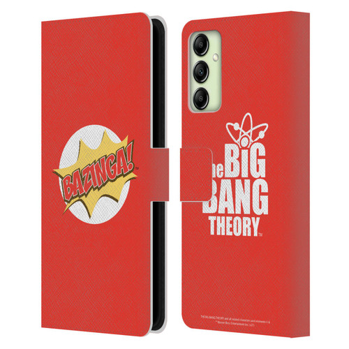 The Big Bang Theory Bazinga Pop Art Leather Book Wallet Case Cover For Samsung Galaxy A14 5G