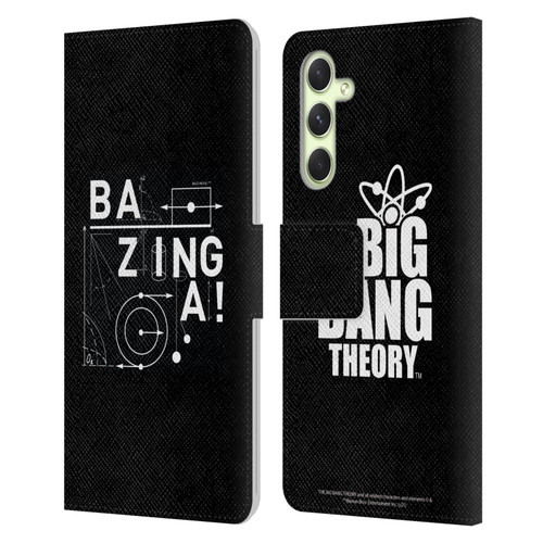 The Big Bang Theory Bazinga Physics Leather Book Wallet Case Cover For Samsung Galaxy A54 5G