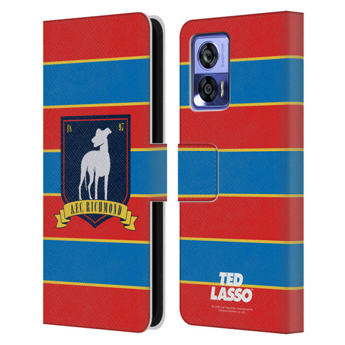 Ted Lasso Season 1 Graphics A.F.C Richmond Stripes Leather Book Wallet Case Cover For Motorola Edge 30 Neo 5G