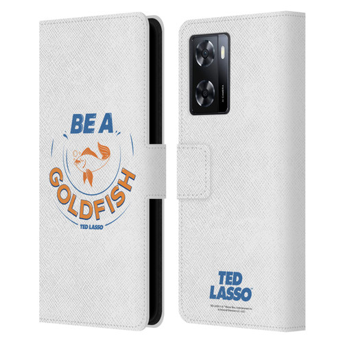 Ted Lasso Season 1 Graphics Be A Goldfish Leather Book Wallet Case Cover For OPPO A57s