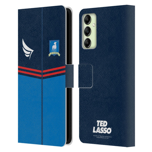 Ted Lasso Season 1 Graphics Jacket Leather Book Wallet Case Cover For Samsung Galaxy A14 5G