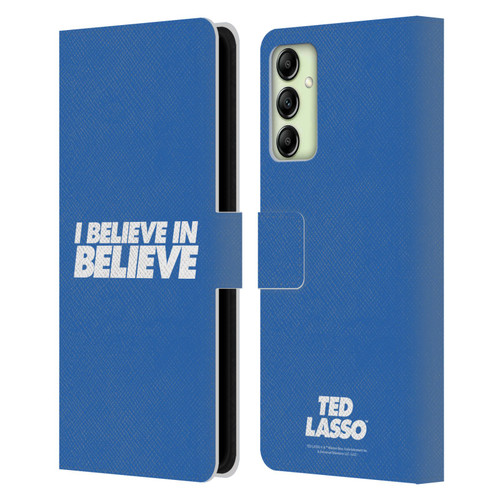 Ted Lasso Season 1 Graphics I Believe In Believe Leather Book Wallet Case Cover For Samsung Galaxy A14 5G