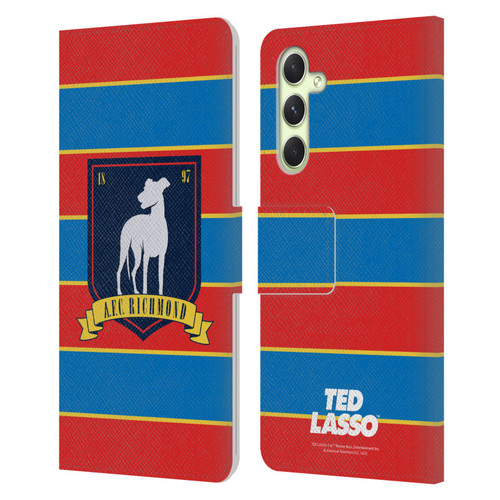 Ted Lasso Season 1 Graphics A.F.C Richmond Stripes Leather Book Wallet Case Cover For Samsung Galaxy A54 5G