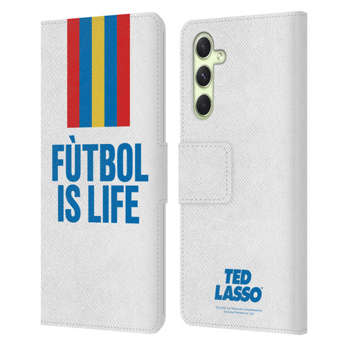 Ted Lasso Season 1 Graphics Futbol Is Life Leather Book Wallet Case Cover For Samsung Galaxy A54 5G