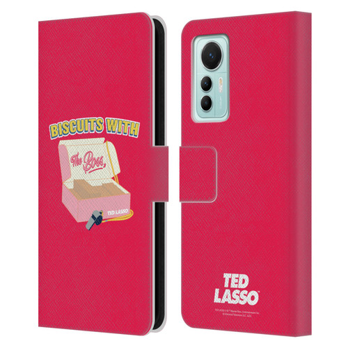 Ted Lasso Season 1 Graphics Biscuits With The Boss Leather Book Wallet Case Cover For Xiaomi 12 Lite