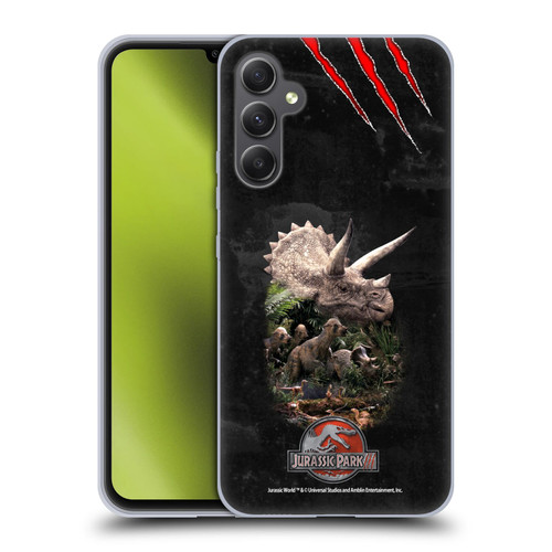 Jurassic Park III Key Art Dinosaurs 2 Soft Gel Case for Samsung Galaxy A34 5G