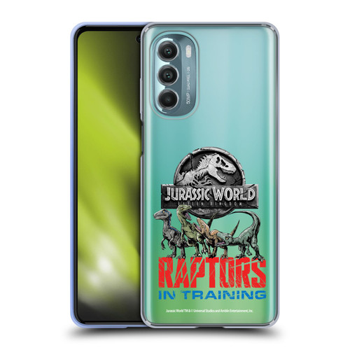 Jurassic World Fallen Kingdom Key Art Raptors In Training Soft Gel Case for Motorola Moto G Stylus 5G (2022)
