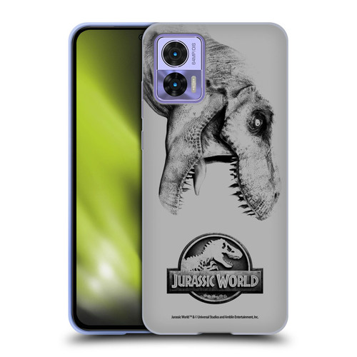 Jurassic World Fallen Kingdom Logo T-Rex Soft Gel Case for Motorola Edge 30 Neo 5G