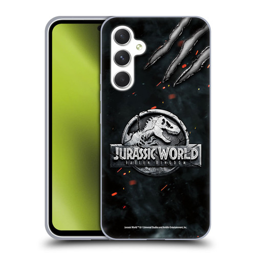 Jurassic World Fallen Kingdom Logo Dinosaur Claw Soft Gel Case for Samsung Galaxy A54 5G