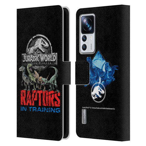 Jurassic World Fallen Kingdom Key Art Raptors In Training Leather Book Wallet Case Cover For Xiaomi 12T Pro