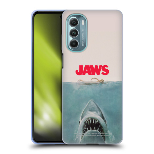 Jaws I Key Art Poster Soft Gel Case for Motorola Moto G Stylus 5G (2022)