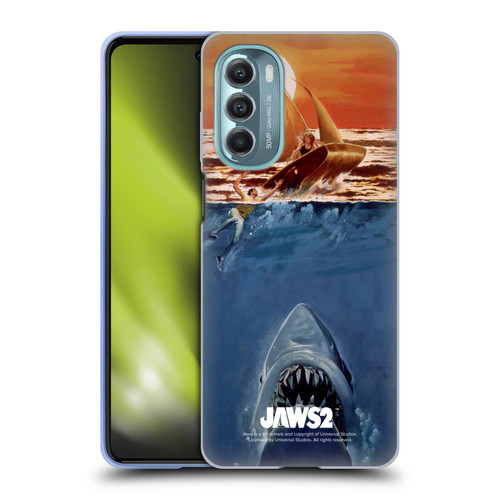 Jaws II Key Art Sailing Poster Soft Gel Case for Motorola Moto G Stylus 5G (2022)