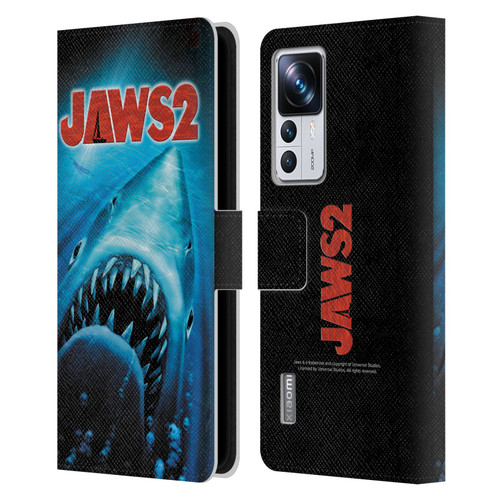 Jaws II Key Art Swimming Poster Leather Book Wallet Case Cover For Xiaomi 12T Pro