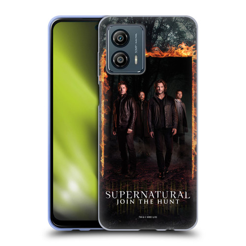 Supernatural Key Art Sam, Dean, Castiel & Crowley Soft Gel Case for Motorola Moto G53 5G