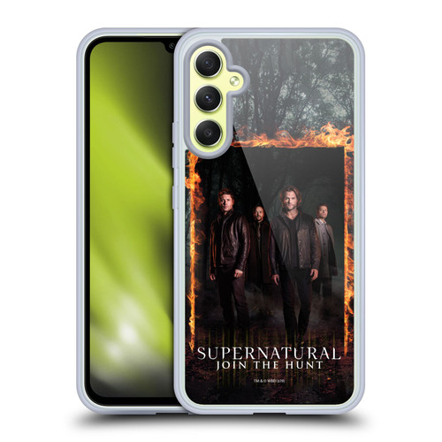 Supernatural Key Art Sam, Dean, Castiel & Crowley Soft Gel Case for Samsung Galaxy A34 5G