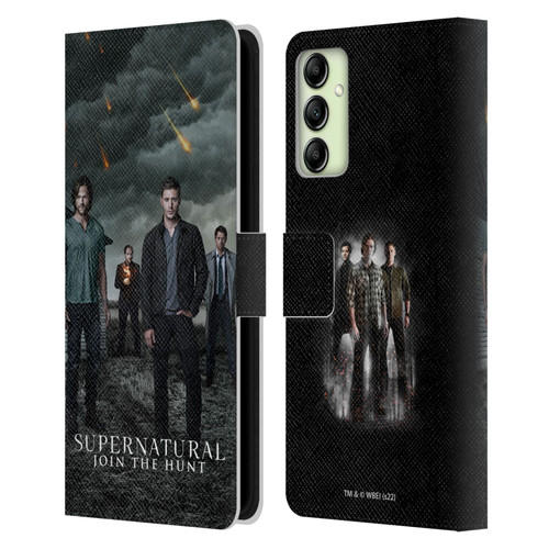 Supernatural Key Art Season 12 Group Leather Book Wallet Case Cover For Samsung Galaxy A14 5G