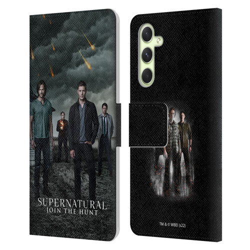 Supernatural Key Art Season 12 Group Leather Book Wallet Case Cover For Samsung Galaxy A54 5G