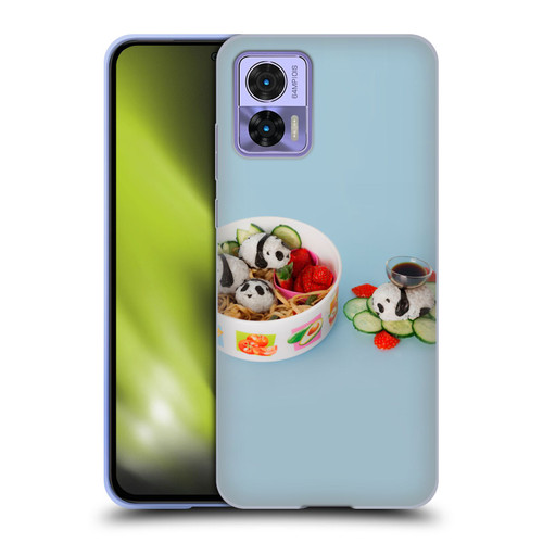 Pepino De Mar Foods Panda Rice Ball Soft Gel Case for Motorola Edge 30 Neo 5G
