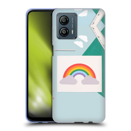 Pepino De Mar Rainbow Art Soft Gel Case for Motorola Moto G53 5G