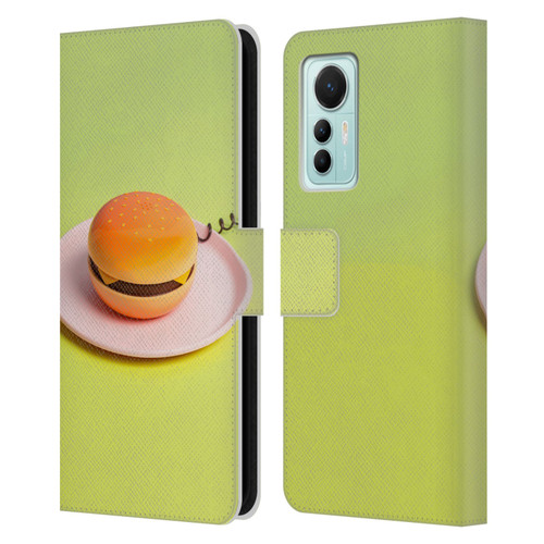 Pepino De Mar Foods Burger Leather Book Wallet Case Cover For Xiaomi 12 Lite