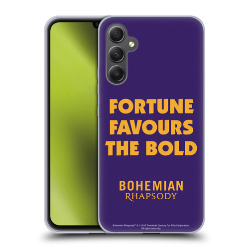 Queen Bohemian Rhapsody Fortune Quote Soft Gel Case for Samsung Galaxy A34 5G
