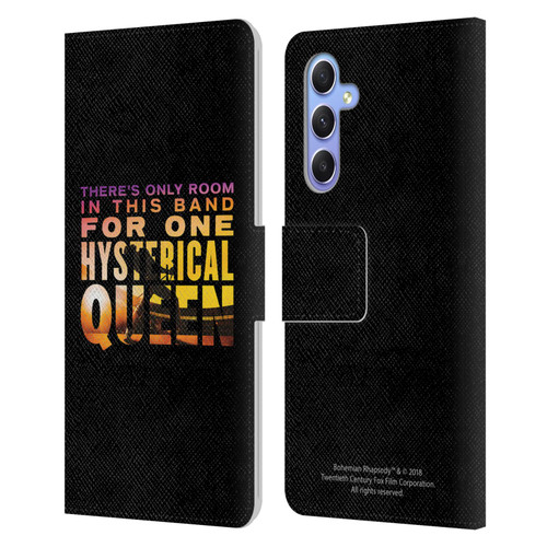 Queen Bohemian Rhapsody Hysterical Quote Leather Book Wallet Case Cover For Samsung Galaxy A34 5G