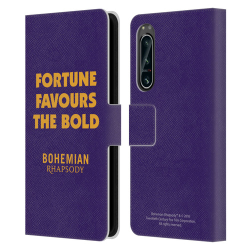 Queen Bohemian Rhapsody Fortune Quote Leather Book Wallet Case Cover For Sony Xperia 5 IV