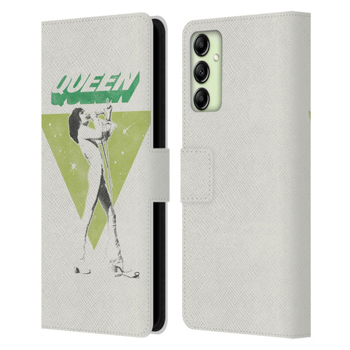 Queen Key Art Freddie Mercury Leather Book Wallet Case Cover For Samsung Galaxy A14 5G
