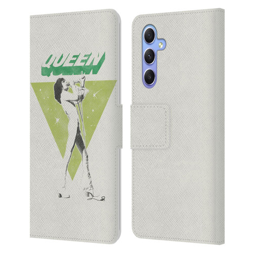 Queen Key Art Freddie Mercury Leather Book Wallet Case Cover For Samsung Galaxy A34 5G